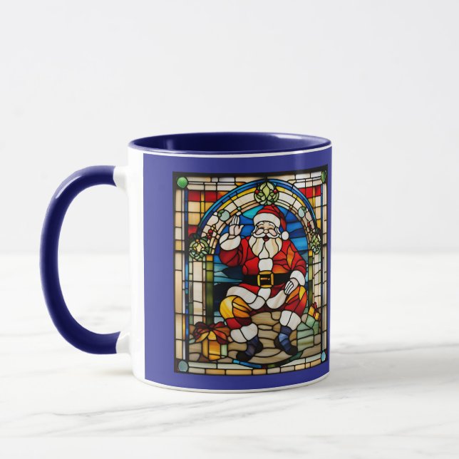 Caneca Santa Stained Glass Christmas (Esquerda)