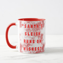 Caneca Santa's Sleigh Runs On Wishes