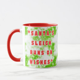 Caneca Santa's Sleigh Runs On Wishes