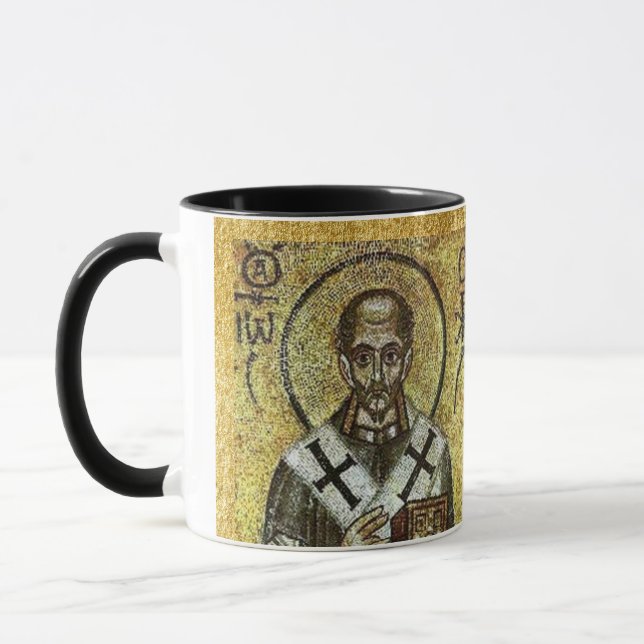 Caneca Santo Católico do Ícone Ortodoxo L John Chrysostom (Esquerda)