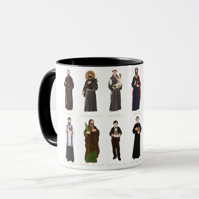 Caneca Santo de Homens Católicos (Frente Esquerda)