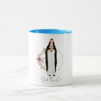 Caneca Santo de Lima, Rosa católico de Mug de Café