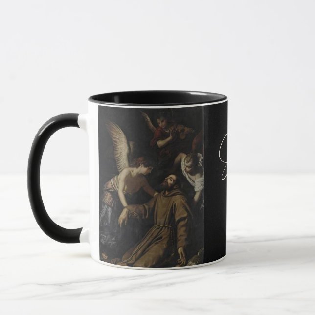 Caneca Santo Francisco de Assisi, Santo católico Coffee M (Esquerda)