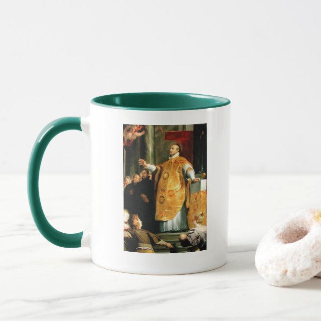 Caneca Santo Ignatius da Taça Loyola* Café (Com Donut)