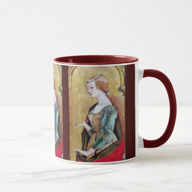 Caneca SANTO MARY MAGDALENE 2 Dourado, Vermelho (Direita)