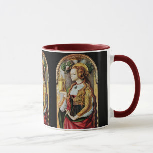 Caneca SANTO MARY MAGDALENE, vermelho preto
