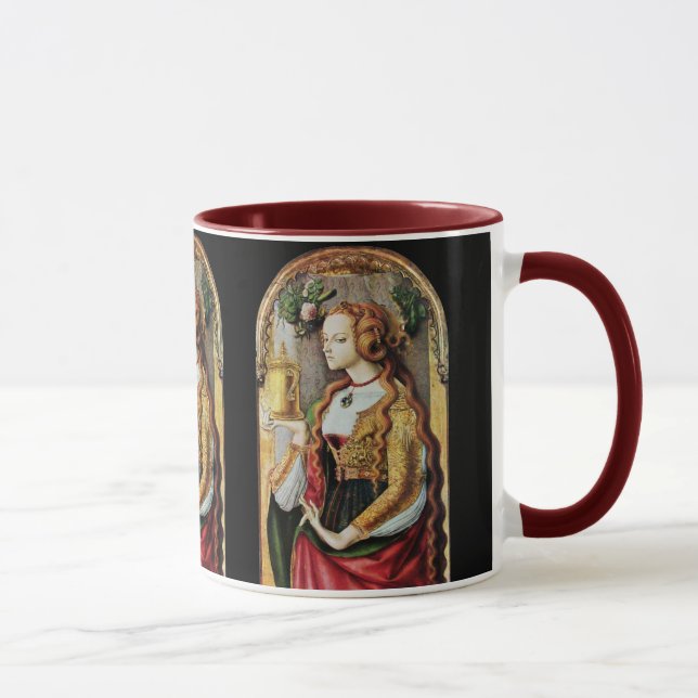 Caneca SANTO MARY MAGDALENE, vermelho preto (Direita)