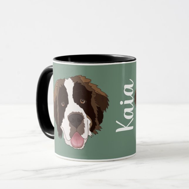 Caneca Santo personalizável Bernard (Frente Esquerda)