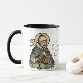 Caneca Santo Thomas Aquinas, Santo católico Mug de Café