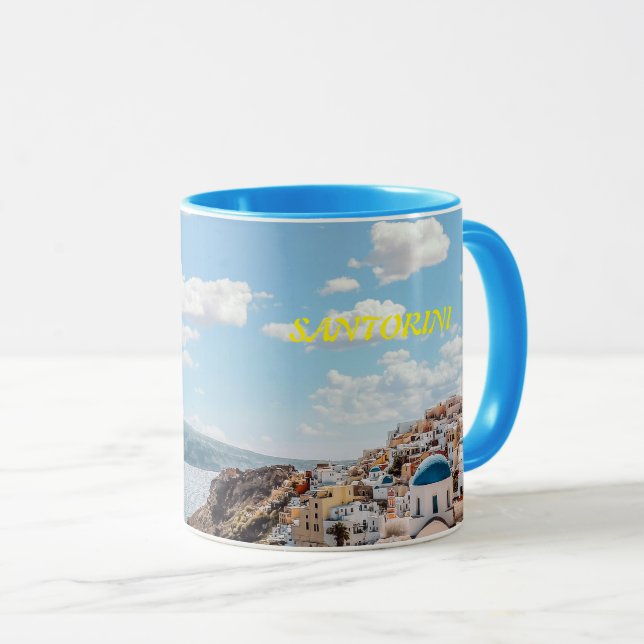 Caneca Santorini, Grécia Beach House (Frente Esquerda)