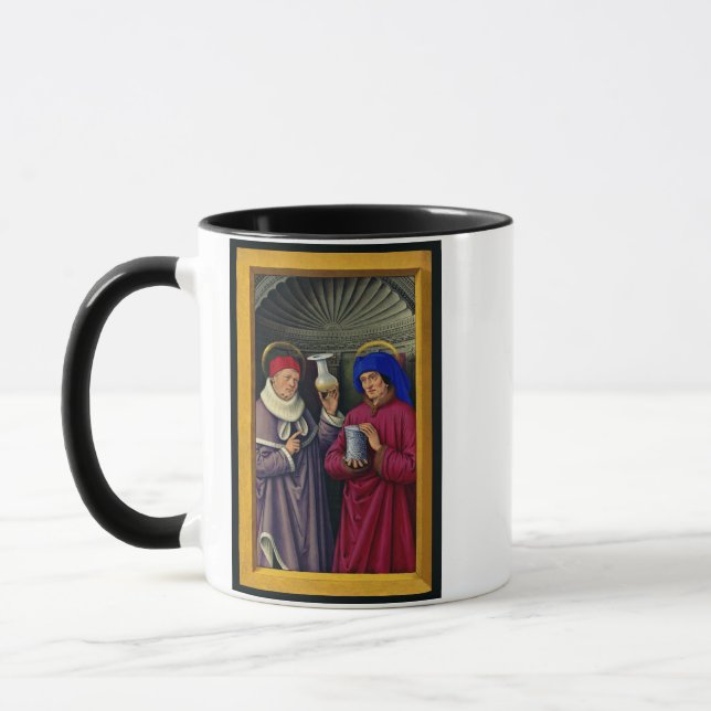 Caneca Santos Cosme e Damião Padroeiros da Saúde (Esquerda)