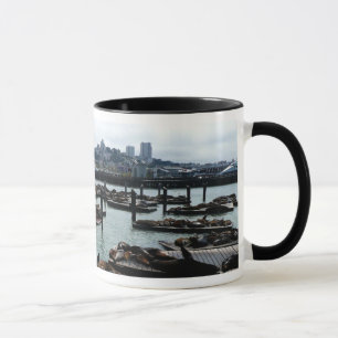 Caneca São Francisco e Pier 39 Sea Lions City Skyline
