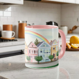 Caneca São Francisco Pastel pintou damas