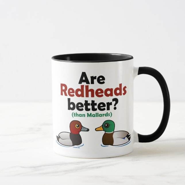 Caneca São os Redheads melhores? (Direita)
