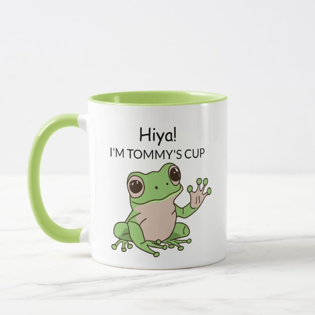 Caneca Sapo bonito, verde e Limão engraçado (Esquerda)