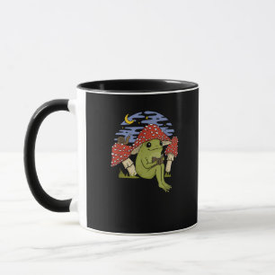 Caneca Sapo com Chapéu de Cogumelo - Cottagecore Goblinco