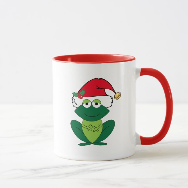 Caneca Sapo de Natal bonito (Direita)
