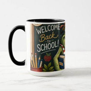 Caneca Sapo de Volta às Aulas PNG, Decoração de Sala de A