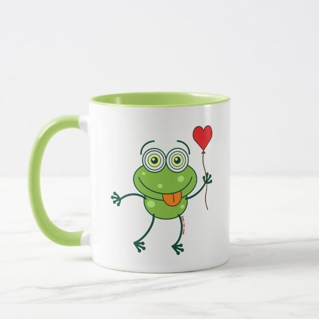 Caneca Sapo verde que cai louca no amor (Esquerda)