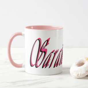 Caneca Sarah, Nome, Logotipo,