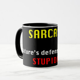 Caneca Sarcasmo, defesa da Natureza contra a Estupidez