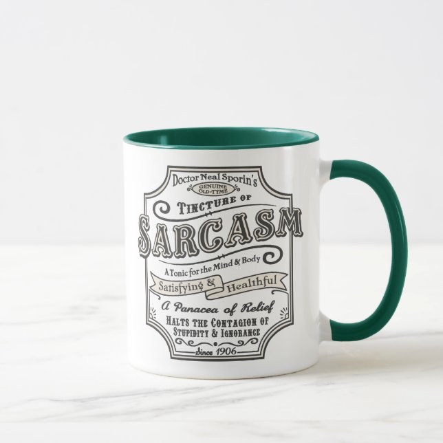 Caneca Sarcasmo velho de Tyme (Direita)