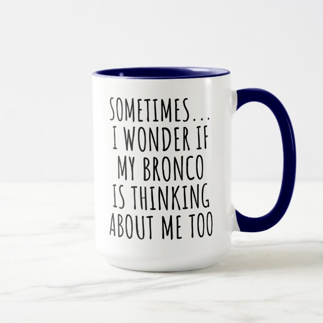 Caneca Sarcastic Bronco Lover (Direita)
