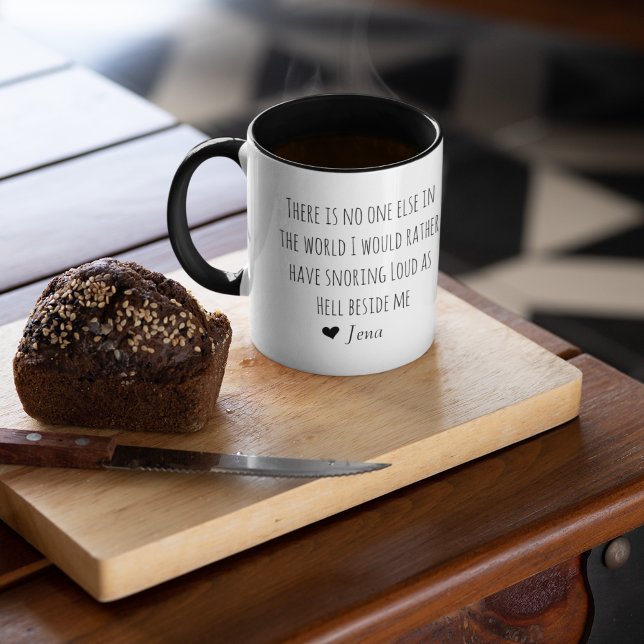 Caneca Sarcastic Couple Mug Personalized Romantic Gift (funny snoring couple personalized mug)