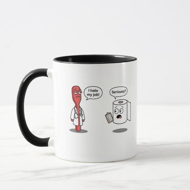 Caneca Sarcastic Humor Graphic Doctor Funny Sassy Meme (Esquerda)