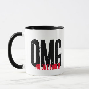 Caneca Sarcástica Engraçada - Não Me Importo OMG