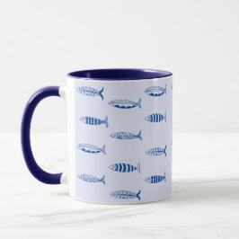 Caneca Sardines Pattern