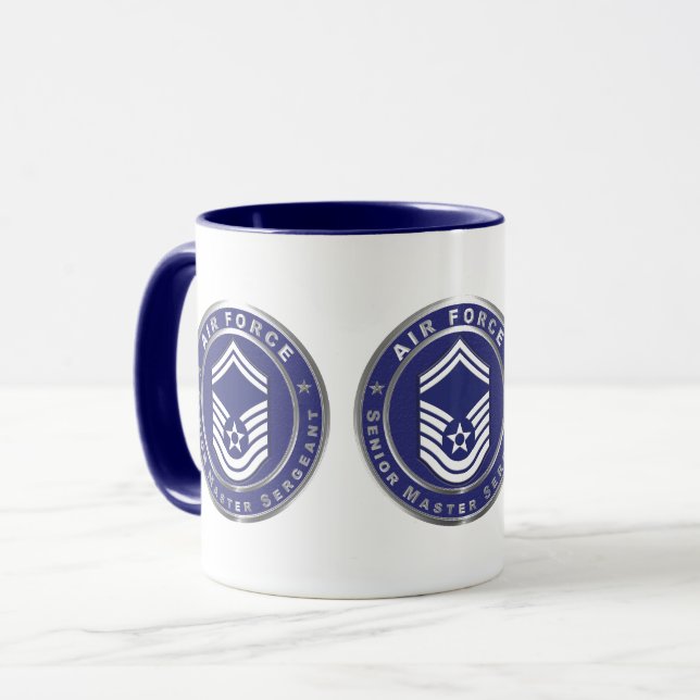 Caneca Sargento-mor da Força Aérea SMSgt (Frente Esquerda)