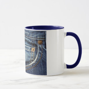 Caneca Sarja de Nimes - bolso azul de Jean