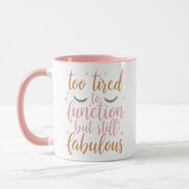 Caneca Sassy Mom Life Humor with Lashes (Esquerda)
