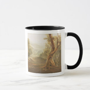 Caneca Satã que contempla Adam e véspera no paraíso, de