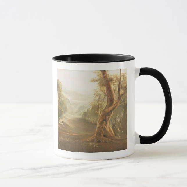 Caneca Satã que contempla Adam e véspera no paraíso, de (Direita)