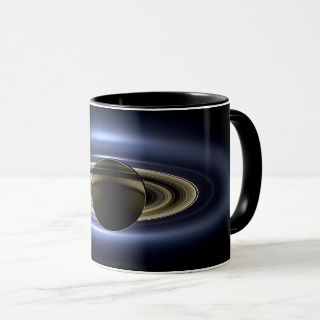 Caneca Saturno Eclipsou o Sol do Orbiter Cassini (Frente Esquerda)