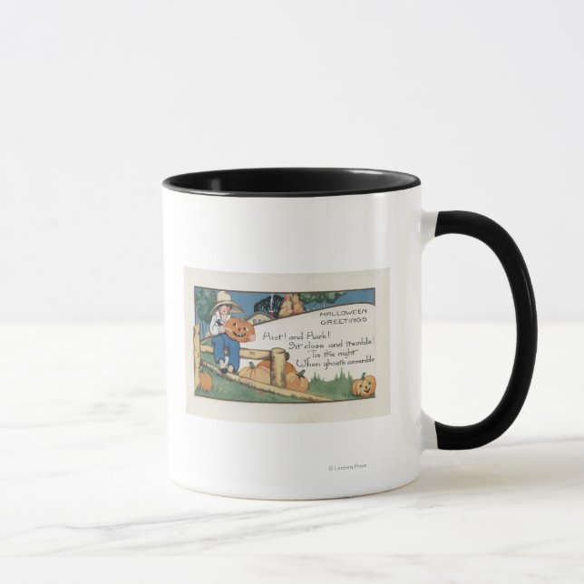 Caneca Saudação HalloweenHist e Hark (Direita)