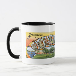 Caneca Saudações de Augusta, GA! Cartão Postal