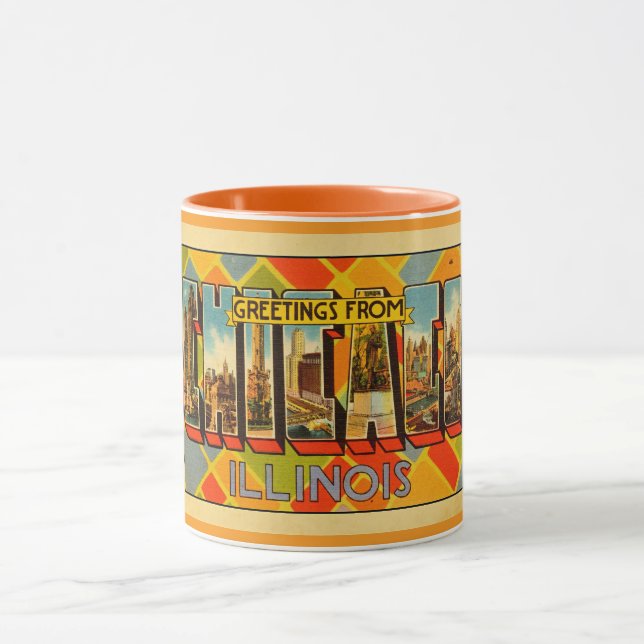 Caneca Saudações de Illinois (Centro)
