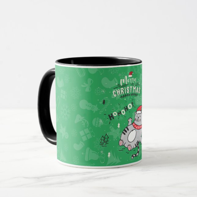 Caneca Saudações de Natal bonitas e Engraçadas (Frente Esquerda)