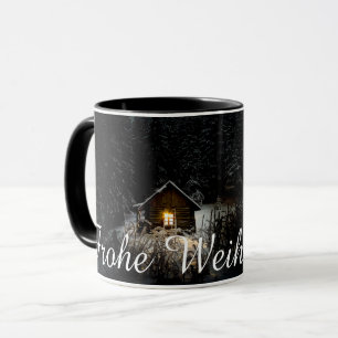 Caneca Saudações de Natal com Casa de Bruxa