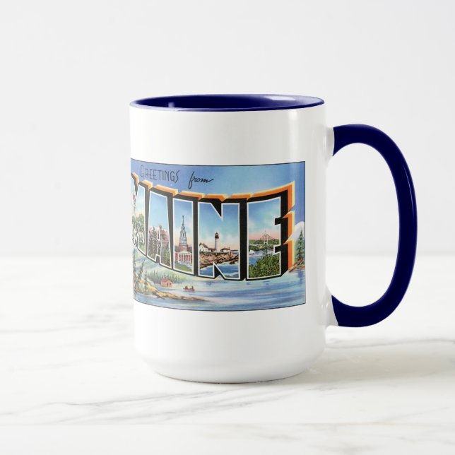 Caneca Saudações Do Maine (Direita)