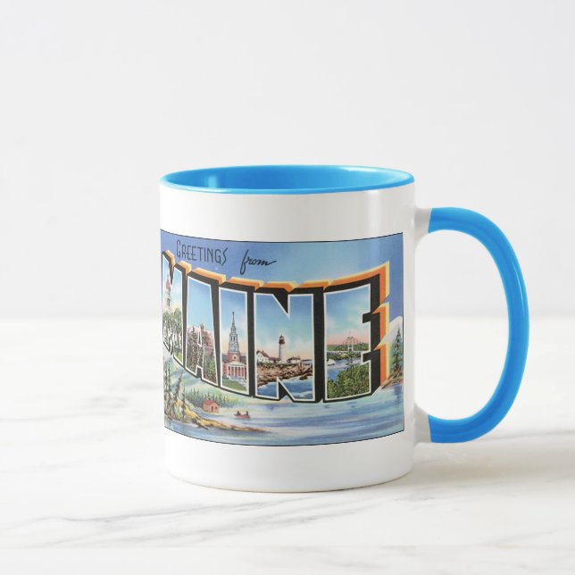 Caneca Saudações Do Maine (Direita)