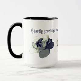 Caneca Saudações fantasmagóricas e um Halloween assombros