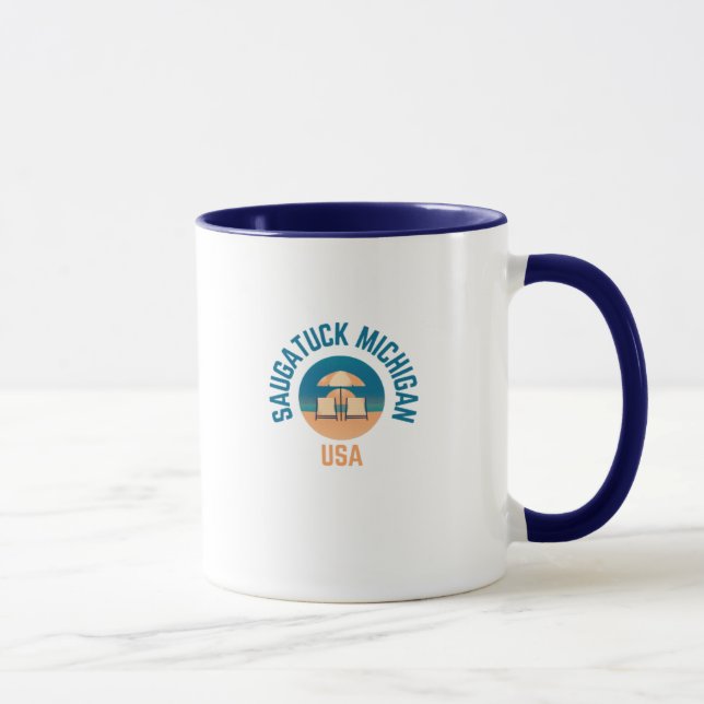 Caneca Saugatuck Michigan Hometown Coffee Mug (Direita)