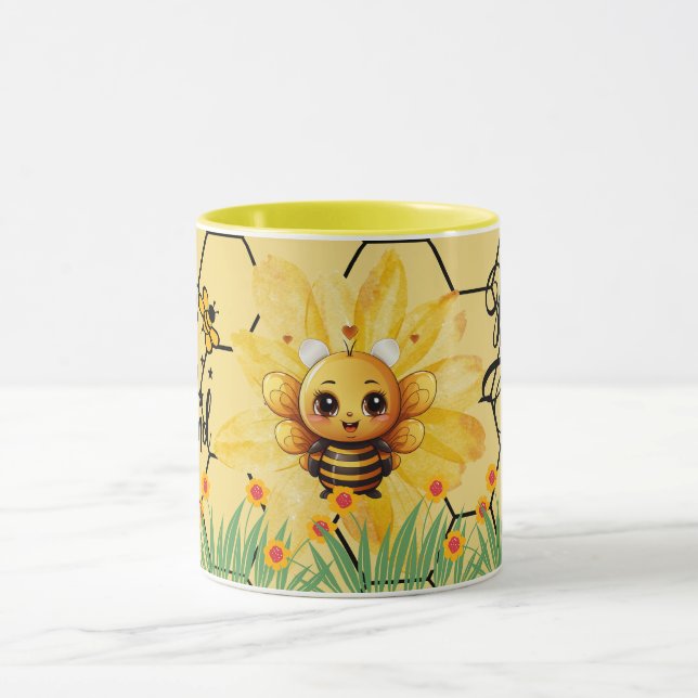 Caneca Save the Bees Inspirational Bee Honey Lover Gift  (Centro)