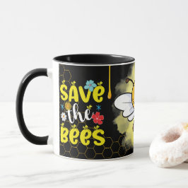 Caneca Save the Bees Inspirational Bee Honey Lover Gift