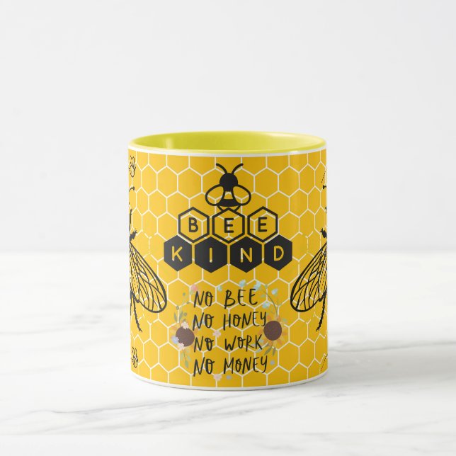 Caneca Save the Bees Inspirational Bee Honey Lover Gift  (Centro)