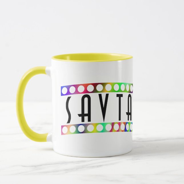 Caneca Savta (ou Sabta) Significa, "Avó", Em Hebraico (Esquerda)
